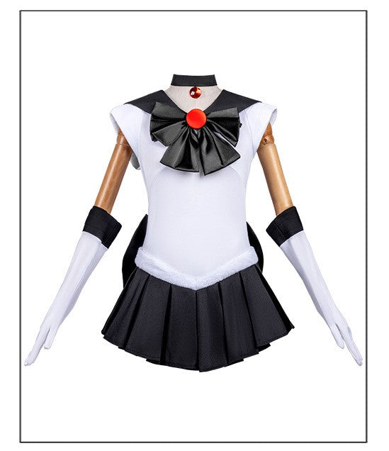 Anime Sailor Costume Moon Tsukino Usagi Meiou Setsuna Chibiusa Dress Halloween Suit Wig Party Clothing Adults Kids Cosplay