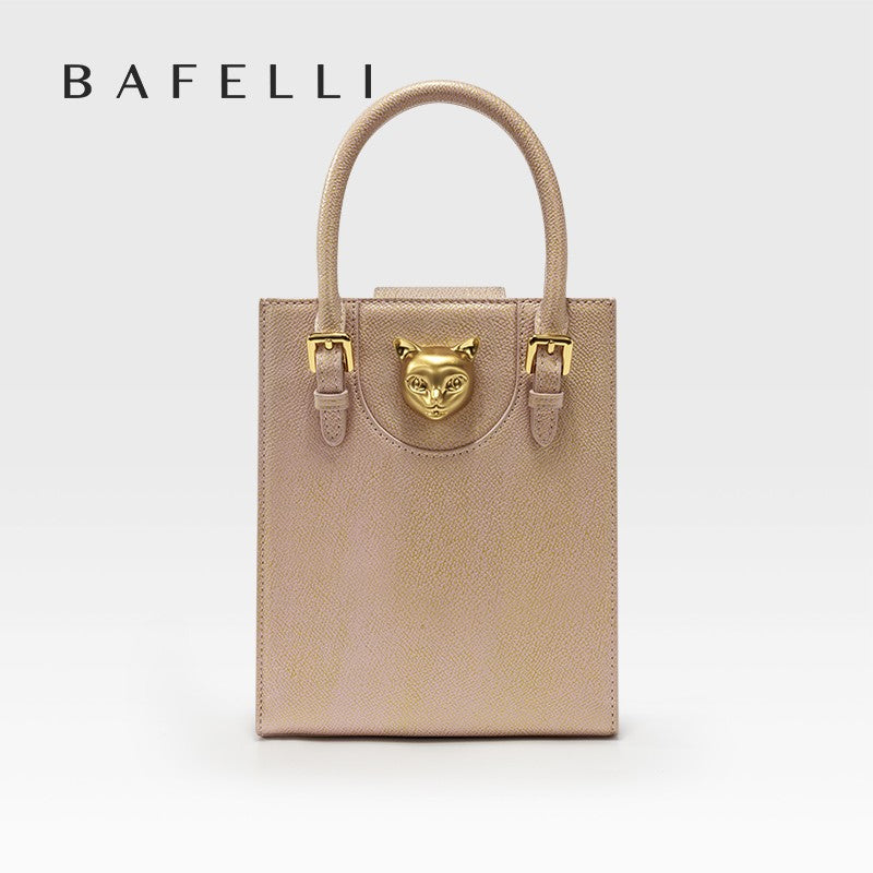BAFELLI 2025 NEW WOMEN'S HANDBAG CAT LUXURY BRAND DESIGNER ORIGINAL STYLE TRENDING SHOULDER CASUAL BAGS MINI TOTE CROSSBODY