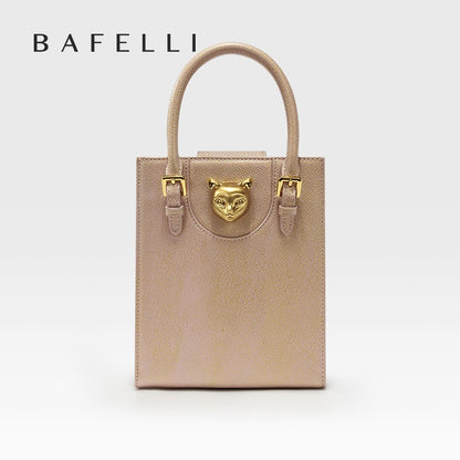 BAFELLI 2025 NEW WOMEN'S HANDBAG CAT LUXURY BRAND DESIGNER ORIGINAL STYLE TRENDING SHOULDER CASUAL BAGS MINI TOTE CROSSBODY