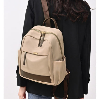 Mochila feminina nova, grande capacidade, leve, mochila de viagem casual, nylon, mochila escolar para estudantes e para o dia a dia