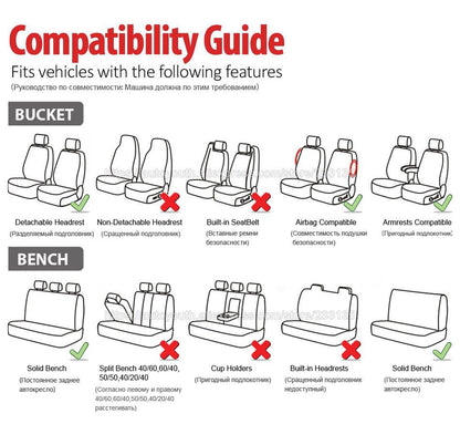 Universal Full Car Seat Covers Polyester Fabric Auto Protect Covers Car Seat Protector Automotive Interior Supplies