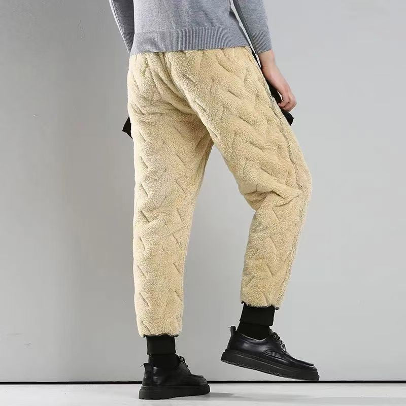 Animal Game Winter Plush Thick Fleece Waterproof Casual Pants Outdoor Windproof Warm Trousers Lambswool Thermal Sport Sweatpants