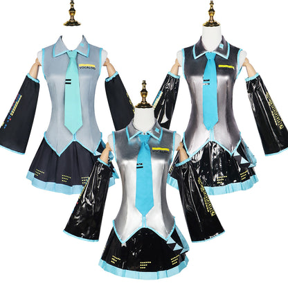 Anime Character Performance Clothes MIKU Anime Clothes Cosplay Clothes JK Skirt Same Suit Wig Accessories Halloween