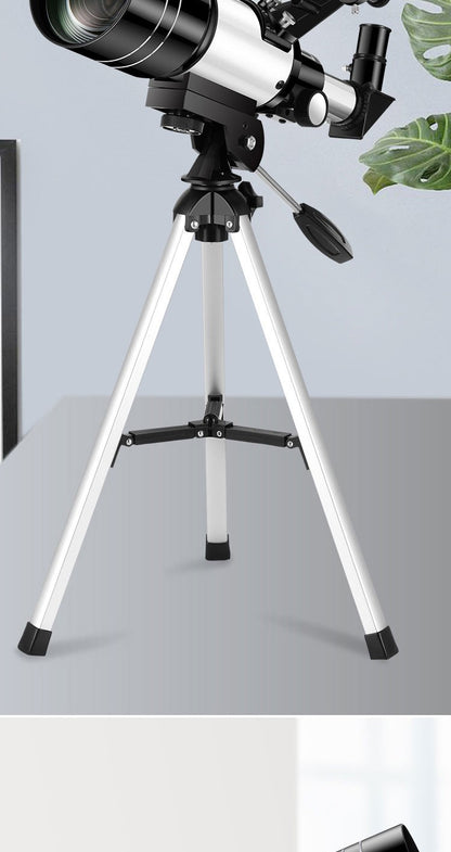 Telescópio Astronômico Profissional F30070 Monocular 150x Zoom HD Visão Noturna para Observação da Lua e Estrelas AZM70300