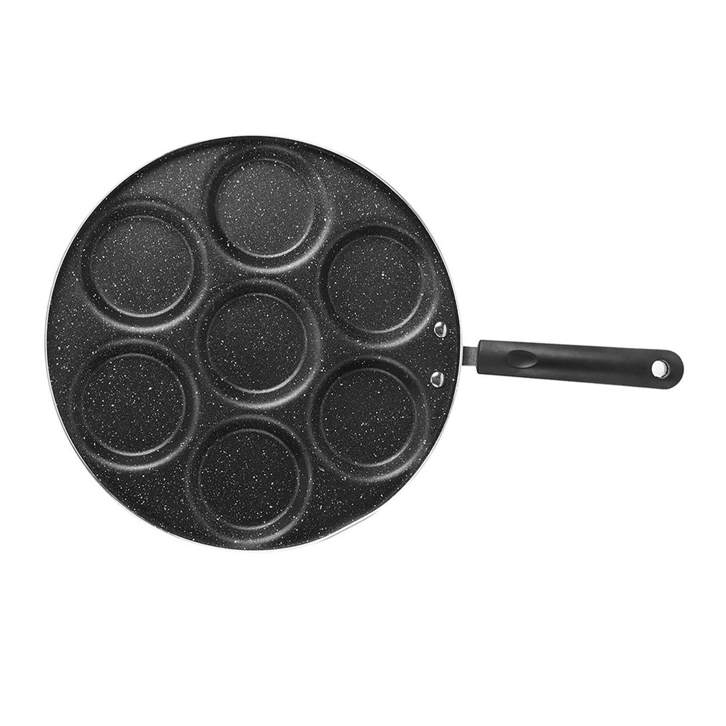 7 Holes Frying Pan Non Stick Fried Eggs Cooking Pan Burger Mold Household Kitchen Cookware