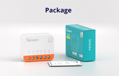 Sonoff Mini R4 Extreme Wifi Smart Switch Interruptor com Relé On-Off Módulo DIY Switch eWelink APP Control Funciona com Alexa