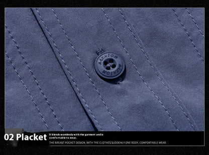 Spring Men Long Sleeve Shirts Mens Tactical Work Outdoor Cargo Shirts Men Summer Casual Breathable Quick Dry Safari Hiking Shirt