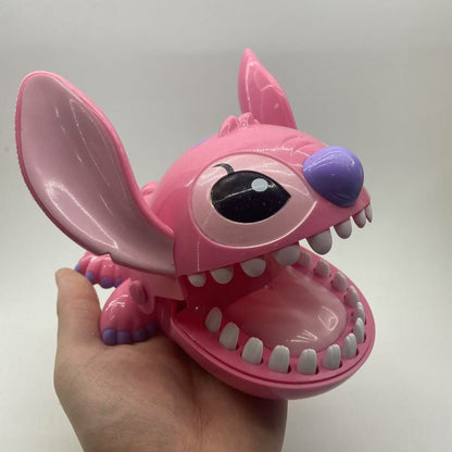 Disney Stitch Bite Finger Toy, Funny Push Teeth Dentist Game, Anime Model Figure for Kids Baby, Christmas Birthday Gifts