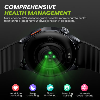 Smartwatch HAYLOU Watch 4S GPS, tela AMOLED HD de 1.43", posicionamento GPS de 5 satélites, mais de 120 modos de treino, relógio inteligente de esporte e fitness