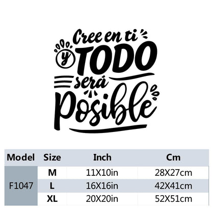 1 pc meaningful spanish text Wall Sticker Home Decoration wallpaper Accessories For Baby Kids Rooms Decor Mural