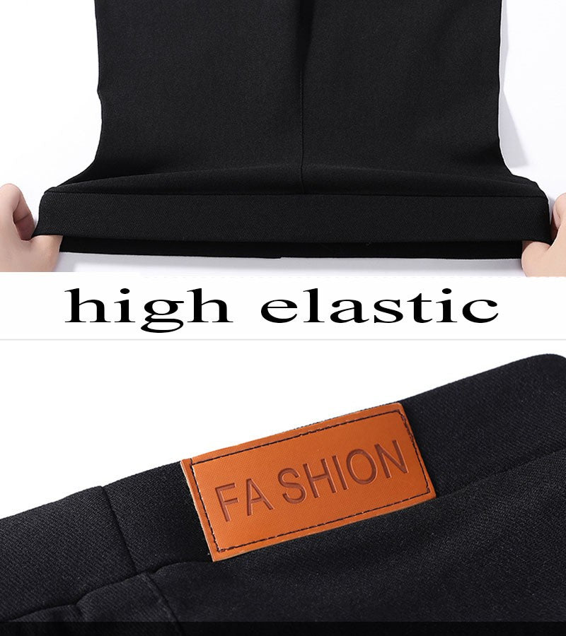 2025 New Autumn Black Pencil Pants Women Korean Style Tight Stretch Office Lady Denim Pants Elegant Comfy Ankle Length Jeans