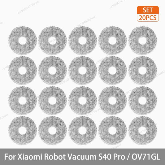 For Xiaomi S40 Pro / OV71GL Robot Vacuum Cleaner Parts Accessories Main Brush Side Brush Hepa Filter Mop Cloth Replacement Spare