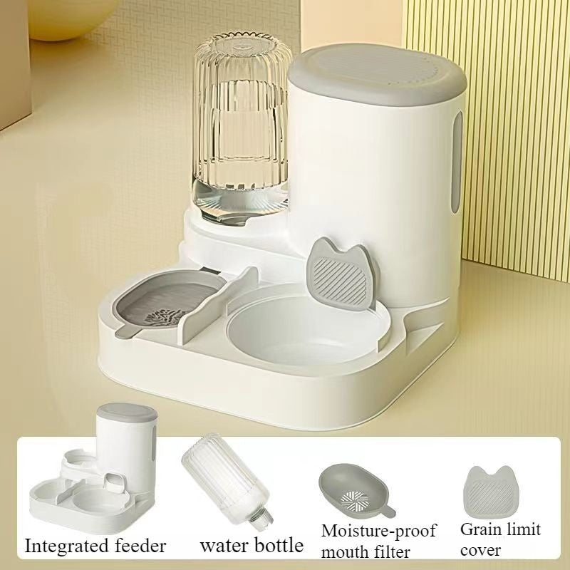Tigela automática para gatos, cães e animais de estimação, bebedouros, tigela integrada para gatos, tigela de ração para gatos, cães, para comer, beber ág