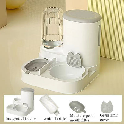 Tigela automática para gatos, cães e animais de estimação, bebedouros, tigela integrada para gatos, tigela de ração para gatos, cães, para comer, beber ág