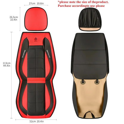 Capa de assento de carro 2 Peças, à prova d'água, resistente ao desgaste, macia, confortável, respirável, totalmente embrulhada em couro PU, capa de almofada de assento muscular