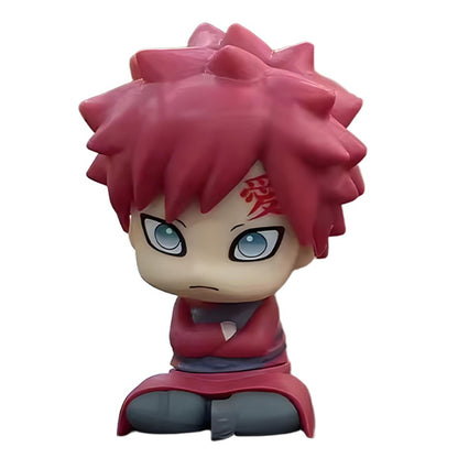 Anime Naruto Cute Sakura Haruno Gaara Sitting Posture Cartoon Action FigureModel PVC Kids Toys Car Decoration Gift