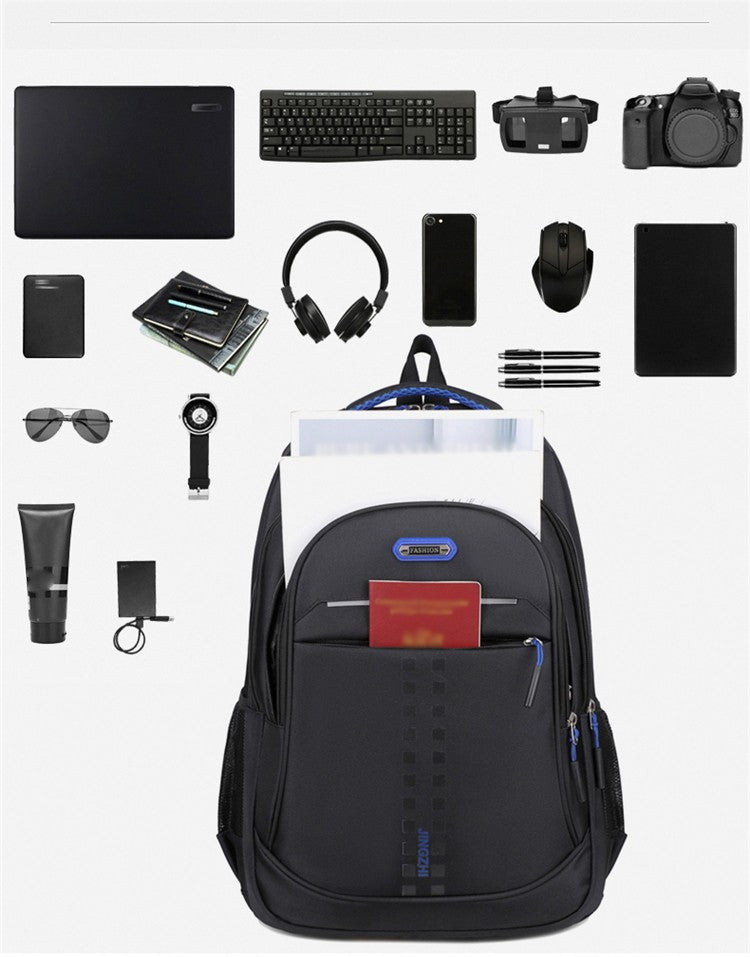 Men's and women's backpack Oxford waterproof backpack Business computer bag Leisure travel backpack High school student backpack