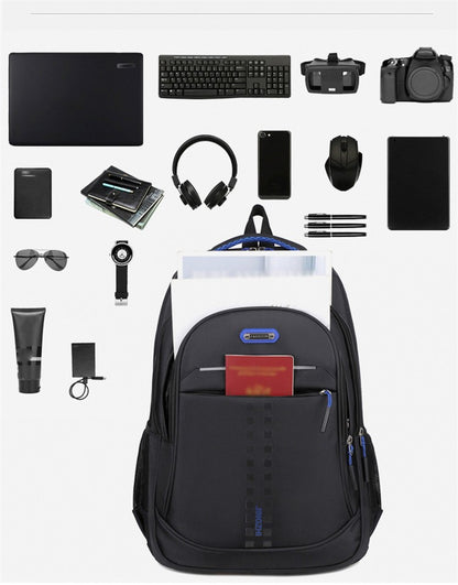 Men's and women's backpack Oxford waterproof backpack Business computer bag Leisure travel backpack High school student backpack