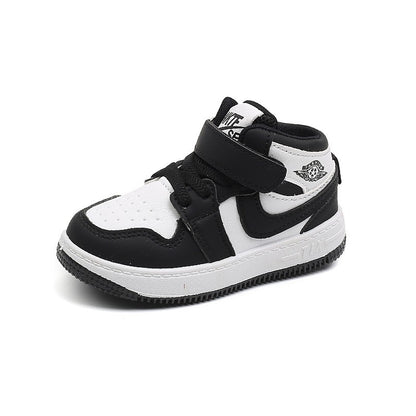 Fashion Kids Sneakers Spring Autumn High Top Breathable Casual Shoes Girls Non-slip Board Shoes Boys Outdoors Basketball Shoes