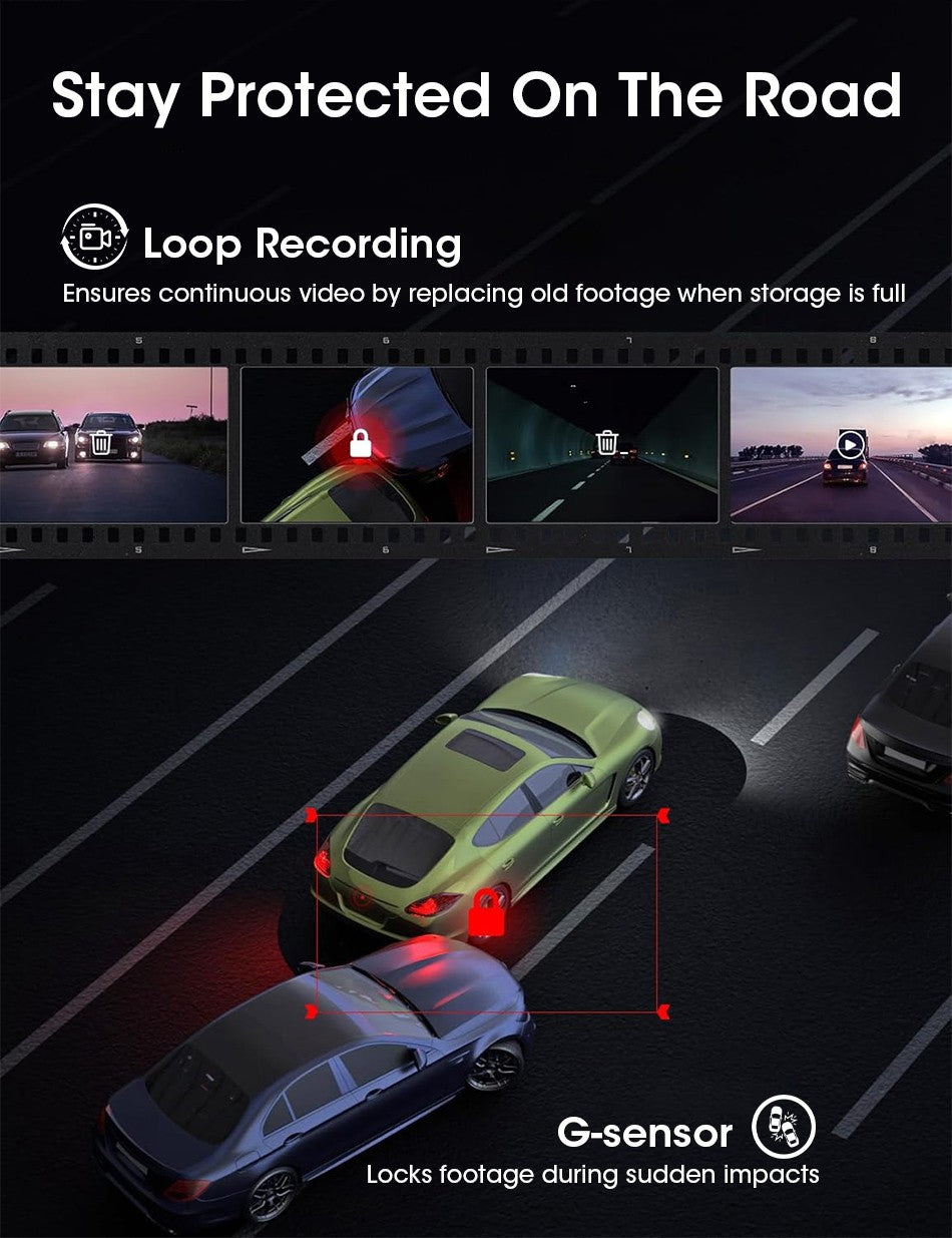 Develuck NEW 11.26 inch 4K DVR Wireless CarPlay and Android Auto Portable Dash Cam Car Screen Video Recorder 5G WIFI Navigation