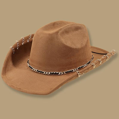 L5YA Elegant Homburg Hat for Men Women Unisex Wear Vintage Top Hat Cowboy Costume