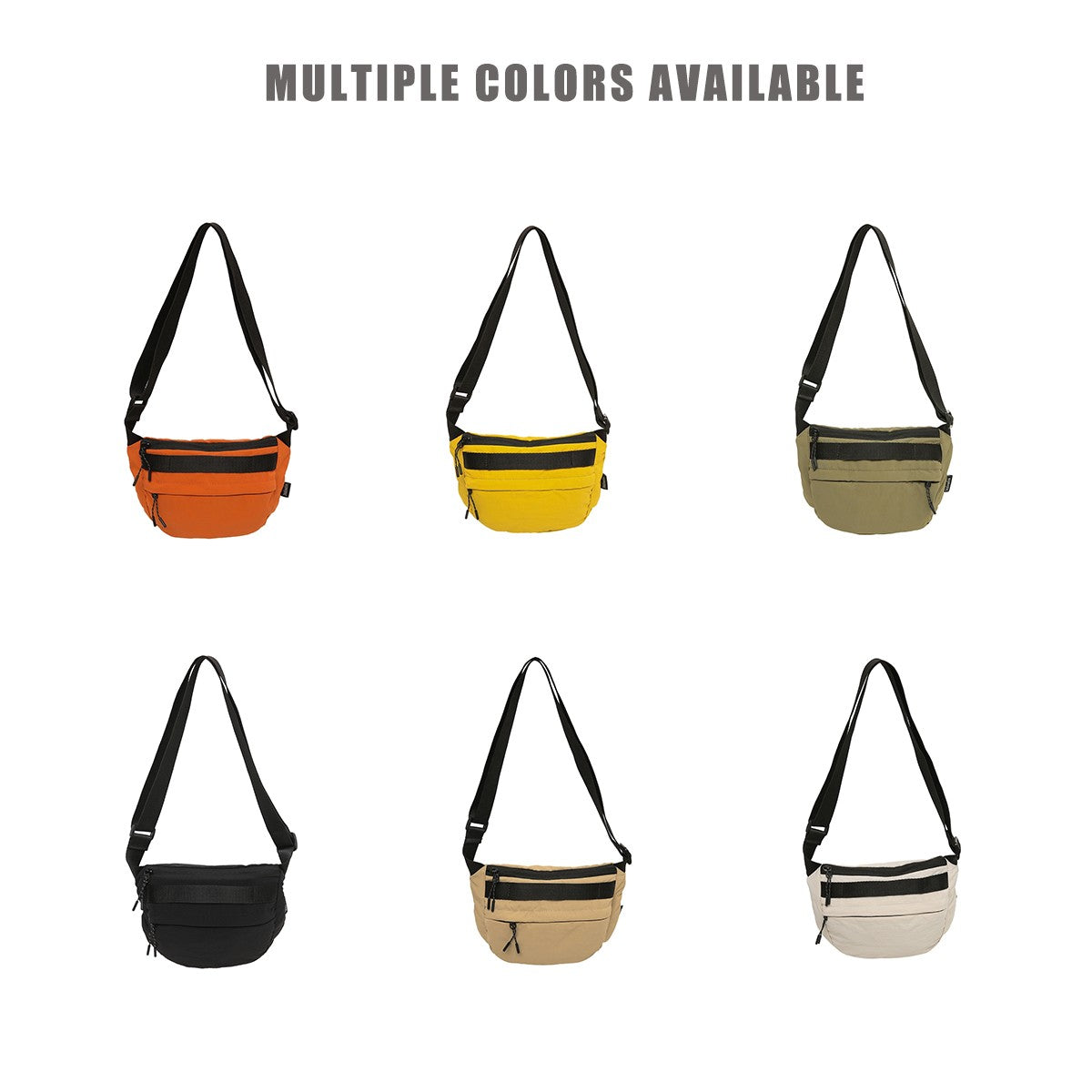 Sling Bag for Cycling & Commuting, Lightweight Large Capacity Travel Shoulder Bag, Unisex Sports Waist Pack Casual Outdoor