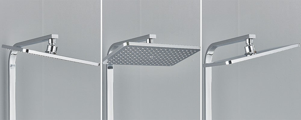 Black Digital Display Thermostatic Shower Faucet Bathroom Thermostatic 4 ways Rainfall Shower Mixer Tap,Shelf and Bidet Faucets