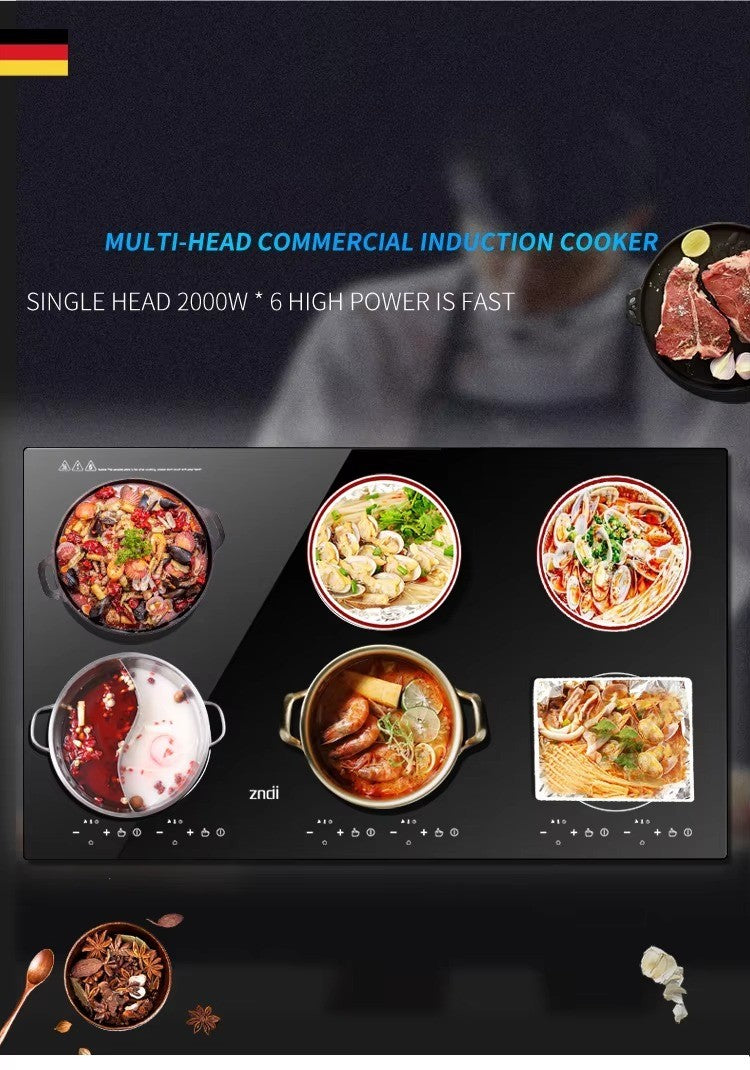 Induction Cooker Factory Cheap Price Quality Kitchen Appliances Slim 6 Burner Induction Cooker Cooktop