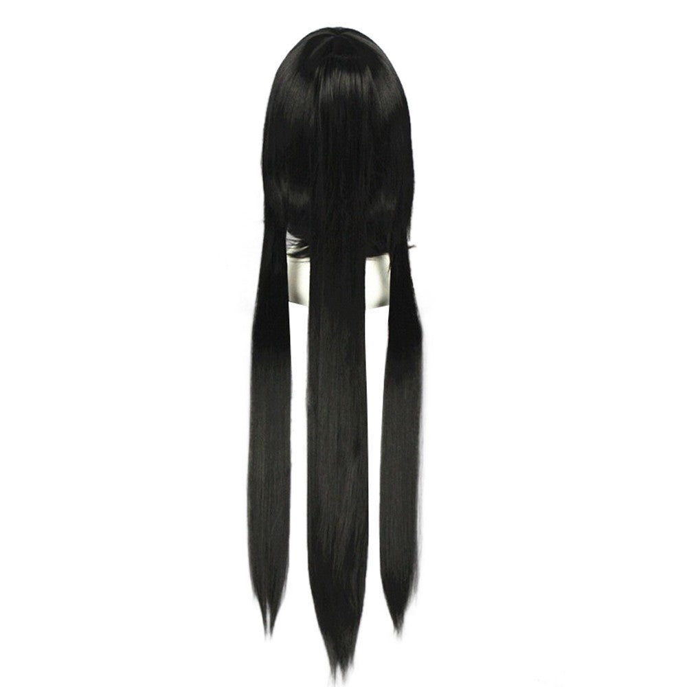 HAIRJOY Perucas sintéticas de cosplay de cabelo longo rabo de cavalo preto roxo vermelho cinza de fibra de alta temperatura
