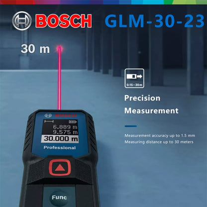Medidor de Distância a Laser BOSCH GLM 30-23 Original Botão Duplo Alta Precisão Leve Tela Moderna Medição Sem Bateria