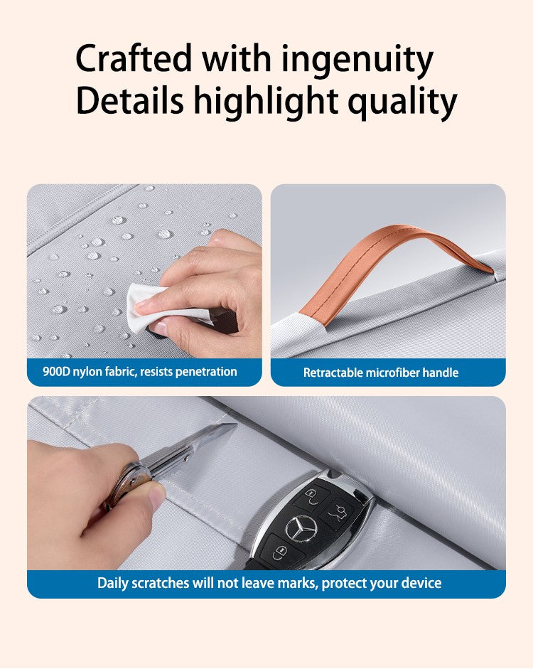 Dormin Shockproof Crossbody Laptop Bag w/Adjustable Strap & Handle for MacBookAir13/MateBook14/Xiaoxin16Pro/Apple/Huawei/Lenovo