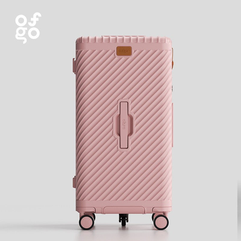 Ofgo Suitcase 20-30 Inches | Cup Holder/Waterproof Pc Suitcase Large Capacity Spinner Suitcase Tsa Travel Trolley Case With Lock