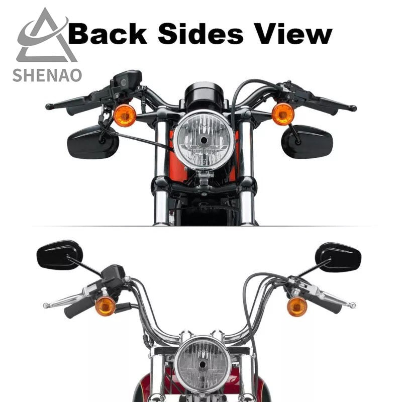 Espelho Retrovisor de Moto Adequado para Harley Série Xl883/1200/x48 Gv300 Honda Cm500 Acessórios de Espelho Retrovisor Modificado