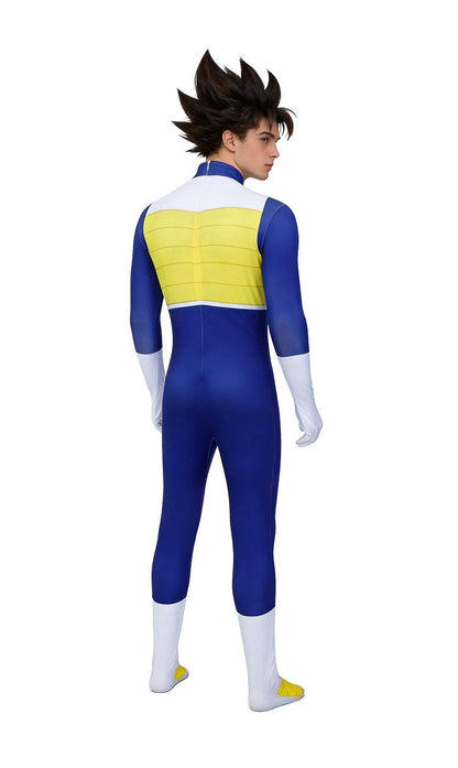 Halloween Vegeta Cos Jumpsuit Game Character Cosplay Bodysuit Halloween Party Costume Adult Fancy Dress Outfit Cosplay Uniform