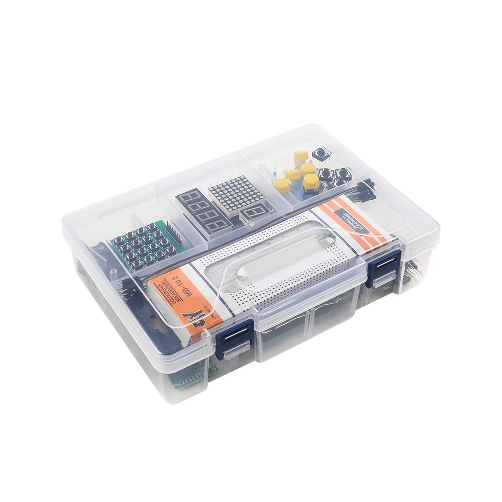Kit de aprendizagem de programação inicial completo + 40 projetos para kit inicial Arduino UNO R3 + Tutorial online Kit eletrônico DIY