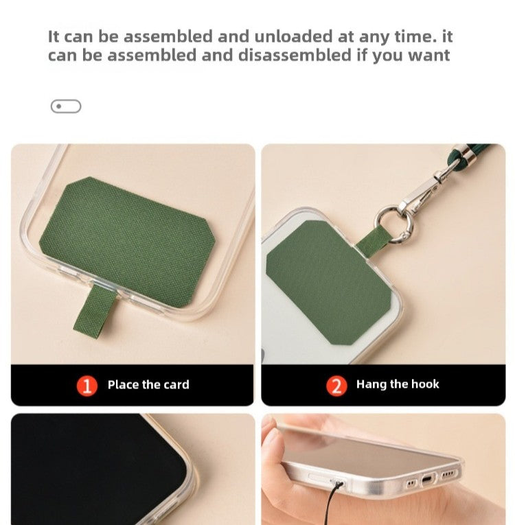 Crossbody Lanyard Necklace Strap Universal Mobile Phone Adjustment Long Hanging Rope with Clip Anti-Lost Lanyard