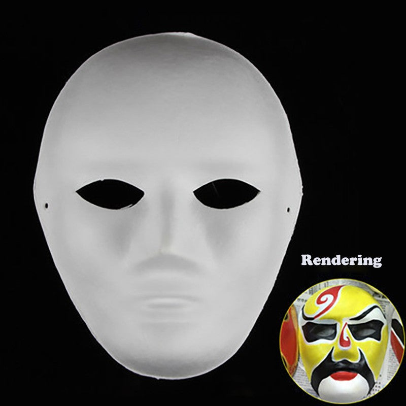 Costume Party Mask 12 Styles Party Mask Decoration White Paper Mask Paper Masquerade Party Accessory For Decoration Draw