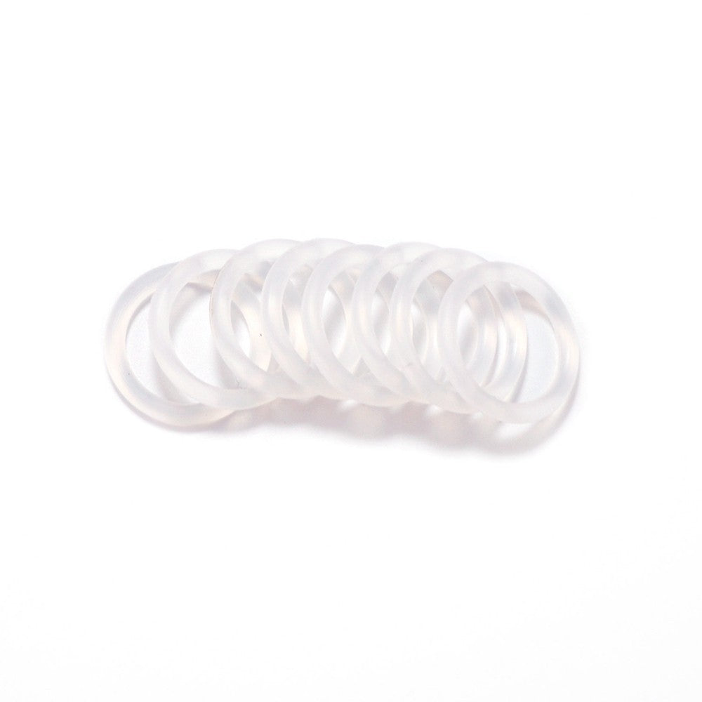 Sutoyuen 30PCS BPA Free Safe Silicone Baby Pacifier Dummy Ring MAN Adapter O Ring ilicone Inner Diameter 21mm