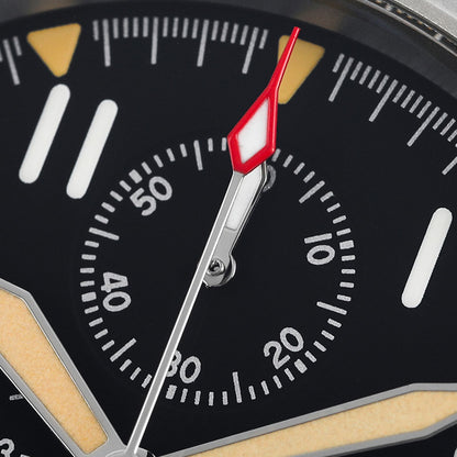 Militado ML1868KF Quartz 3 Dial Watch VK67 Chronograph Movement Luminous Watches Sapphire Glass 100m Water Resistance Wristwatch