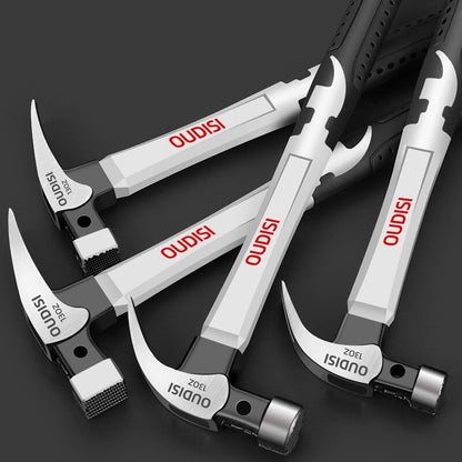 Martelo de Aço Multiuso Antiderrapante à Prova de Choque Ferramenta Manual Martelo Magnético para Carpintaria Martelo com Sucção Automática de Prego