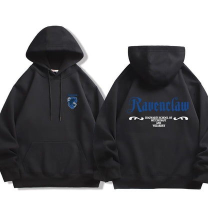 Moletom Unissex Harry Potter com Logo da Sonserina de Hogwarts, Tendência de Moda Outono e Inverno