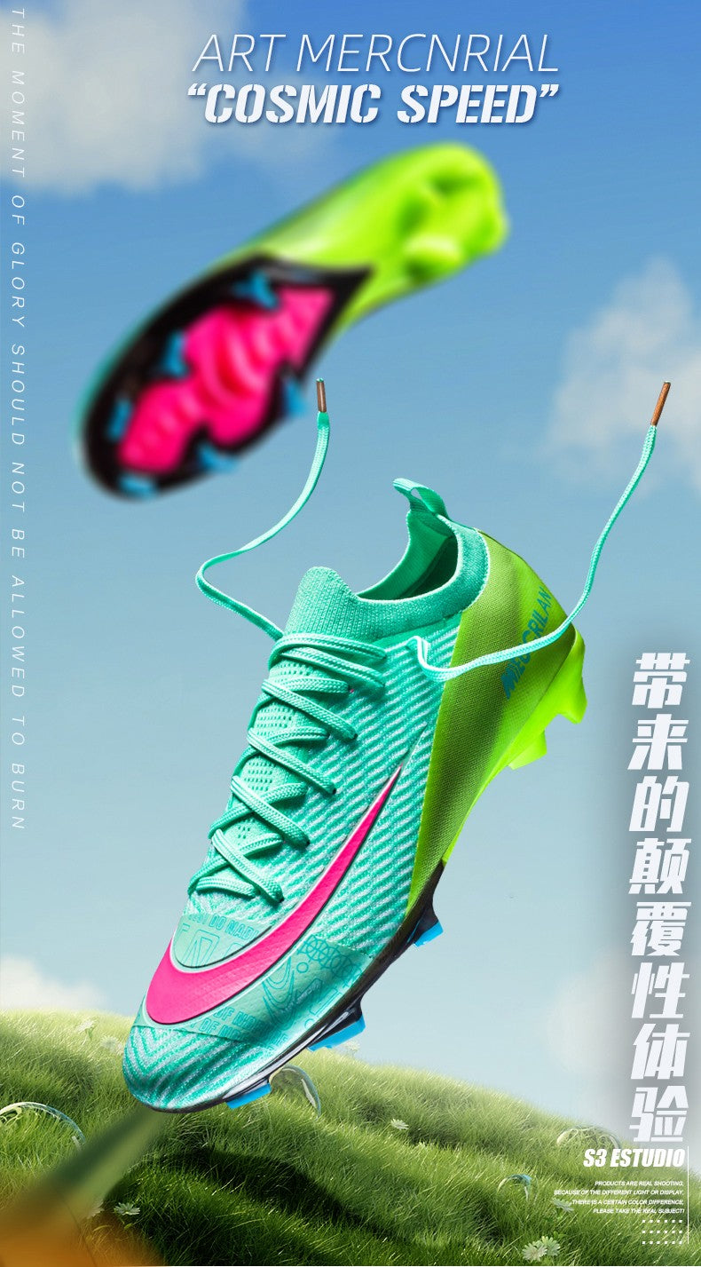 New Men Soccer Shoes TF/FG Society Match Cleats Football Field Boots Indoor Professional Training Original Women Football Shoes