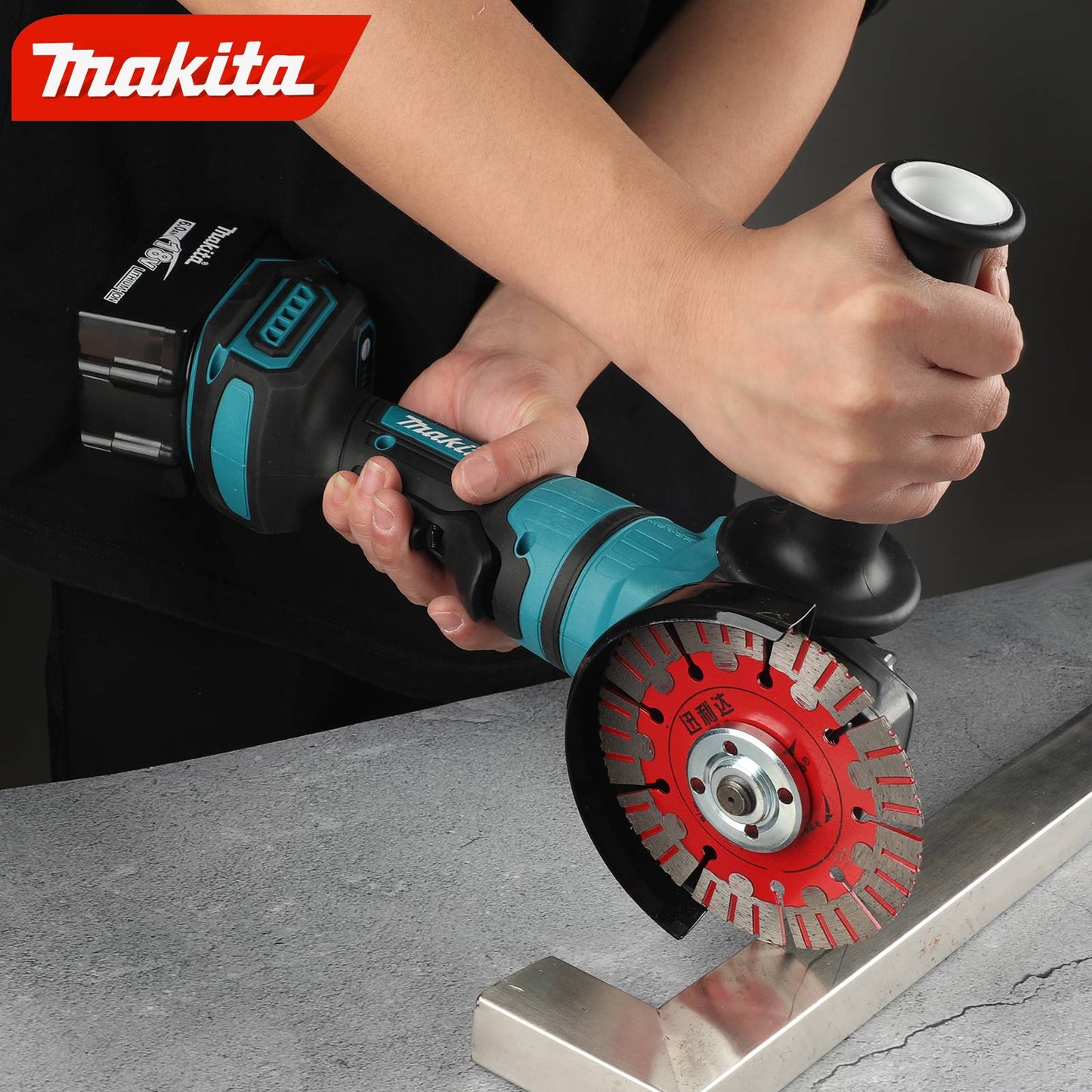 Lixadeira angular recarregável Makita Ga050g, sem escovas, de lítio, elétrica, portátil, nova de alta potência