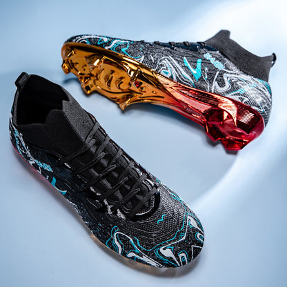 Premium Football Boots Feature Gold Plated Metal SG Studs For Professional Training and Competition Unisex Soccer Cleats