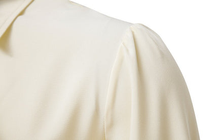Men Steampunk Ruffle Shirt Long Sleeve Lace Cuff Medieval Victorian Halloween Costume Tops