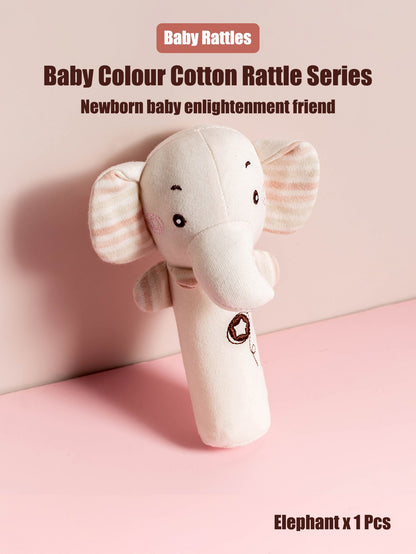 1PCS 0-6 months Baby Hand Shaker Newborn Comfort Toy Baby 0-1 Year Old Toy Baby Stick and Round Rattle