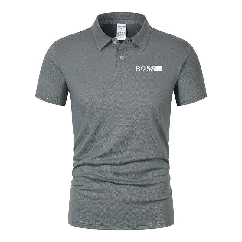 Men's Polo Shirt Printed Summer Collar Stripe Men's Short Sleeve Casual Breathable Lightweight Luxury Cool T-shirt