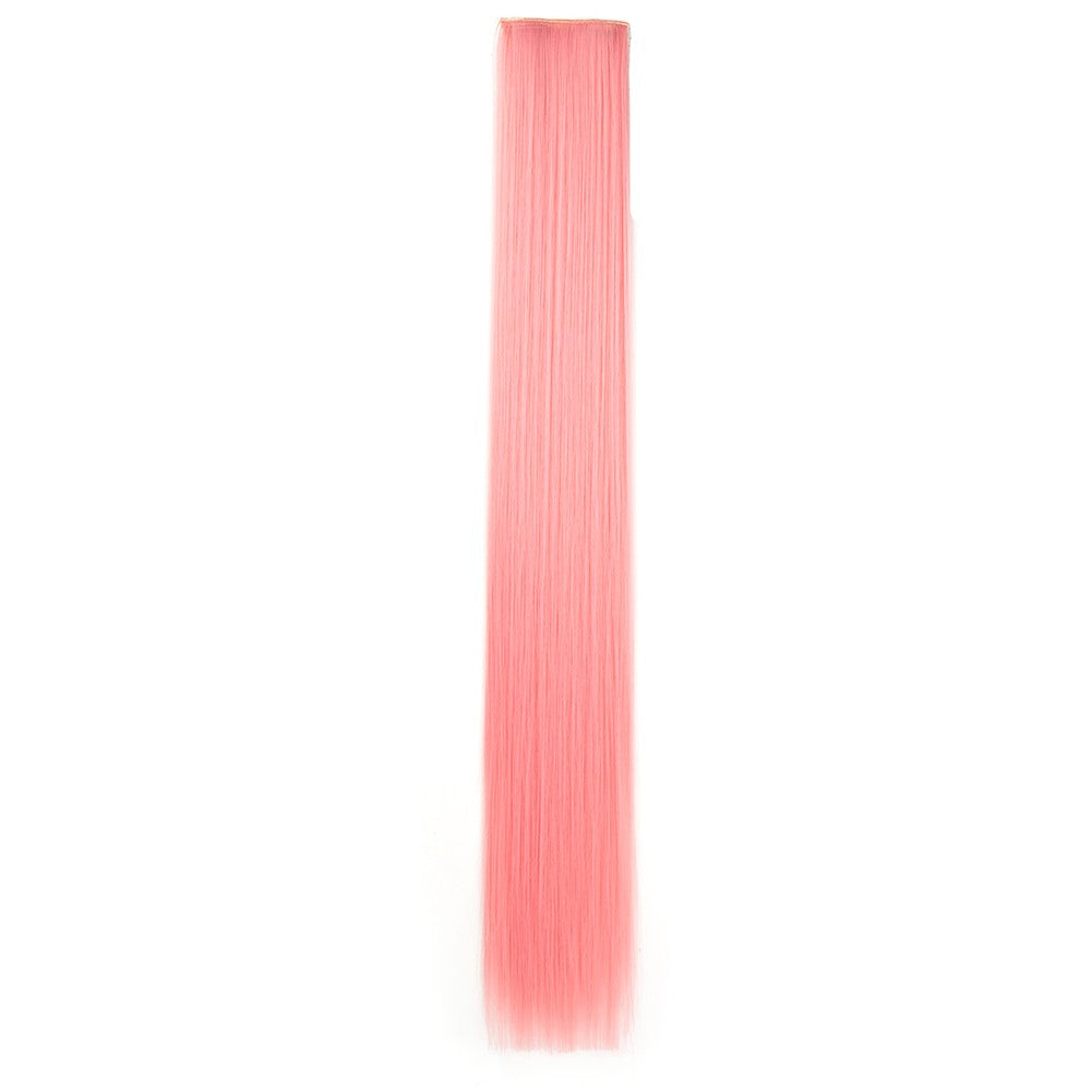 Clip in Hair Extensions Colored Party Highlights 30 inches Multi-colors Straight Hair Synthetic Hairpieces