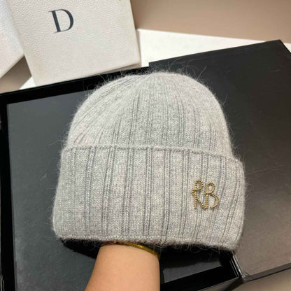 Women Ribbed Stretch Knit Beanie Soft Slouchy Wool Hat Extreme Cold Weather Warm Ear Protection Winter Fashion Cap