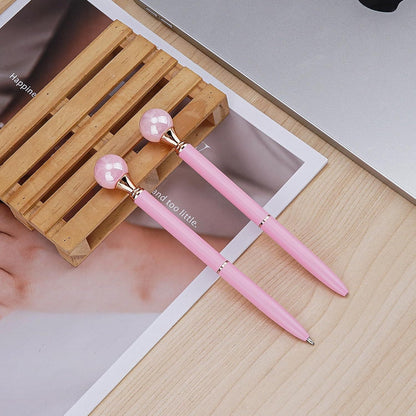 Pearl Pen Ballpoint Pens Signature Pens 1.0mm Black Ink Advertising Gift Pen for Office Home Party Christmas Birthday(3Pcs)